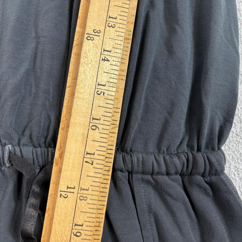 Backcountry Jumpsuit Women Small Black Sleeveless Jersey Drawstring Pockets USA - Picture 10 of 13